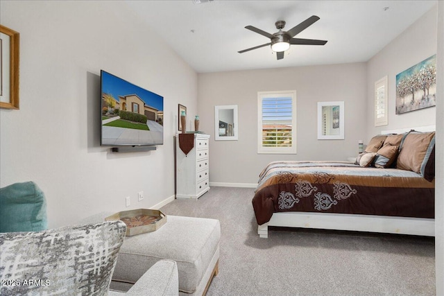 29344 N 132nd Ln, Peoria, AZ 85383 - bedroom with carpet, baseboards, and a ceiling fan