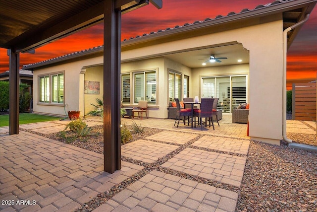 29344 N 132nd Ln, Peoria, AZ 85383 - view of patio with a ceiling fan and outdoor dining area