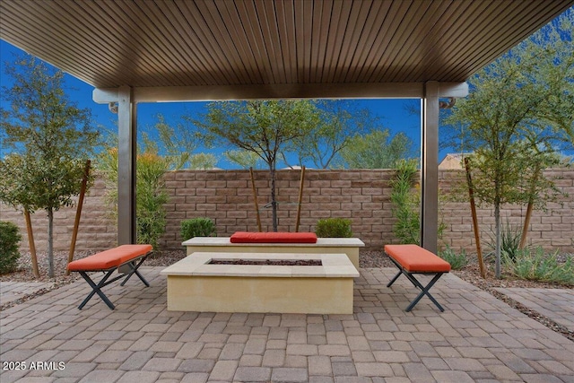 29344 N 132nd Ln, Peoria, AZ 85383 - view of patio with a fire pit and fence