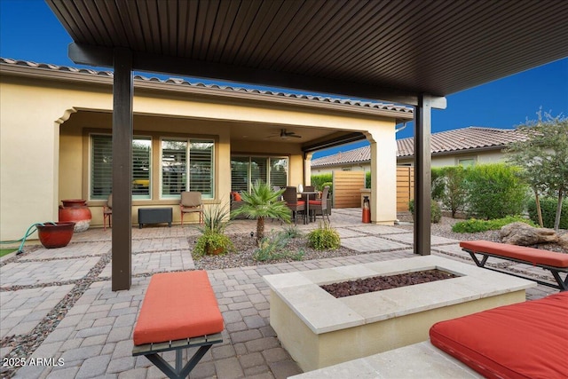 29344 N 132nd Ln, Peoria, AZ 85383 - view of patio / terrace with an outdoor fire pit