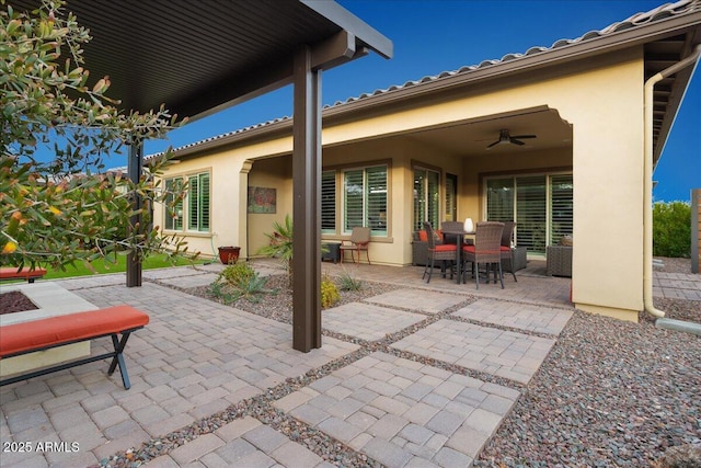 29344 N 132nd Ln, Peoria, AZ 85383 - view of patio with a ceiling fan and outdoor dining space