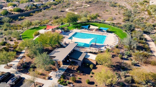 29344 N 132nd Ln, Peoria, AZ 85383 - view from above of property with a pool