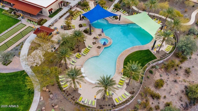 29344 N 132nd Ln, Peoria, AZ 85383 - bird's eye view of a pool