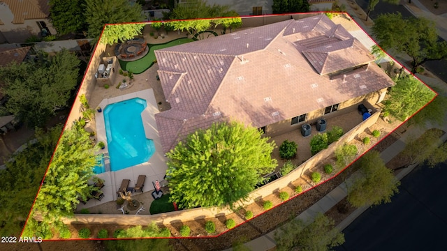 drone / aerial view