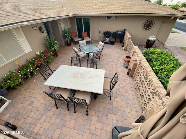 view of patio / terrace featuring grilling area