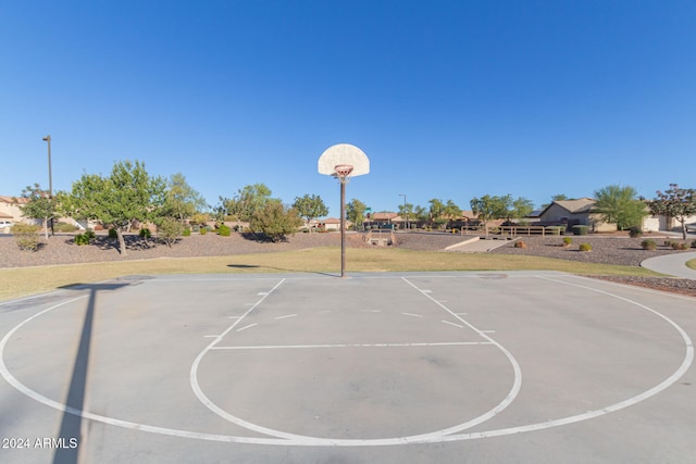 view of basketball court