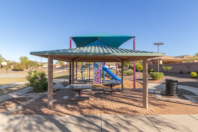 view of property's community featuring a playground