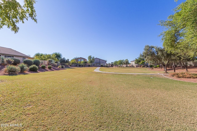 view of home's community featuring a yard