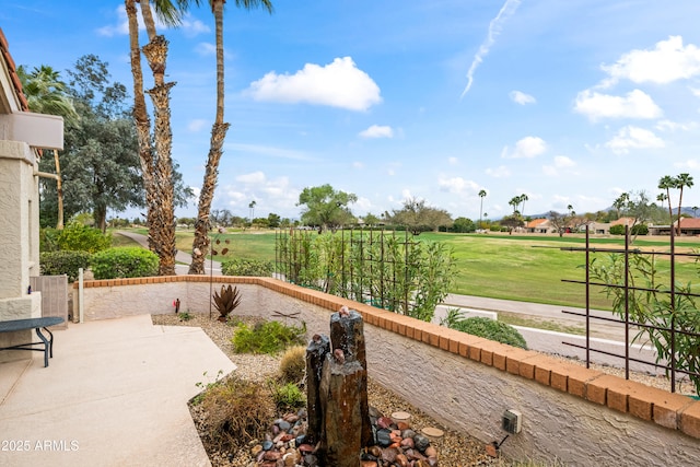 view of patio with fence