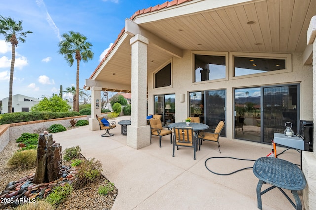 view of patio / terrace with outdoor dining space