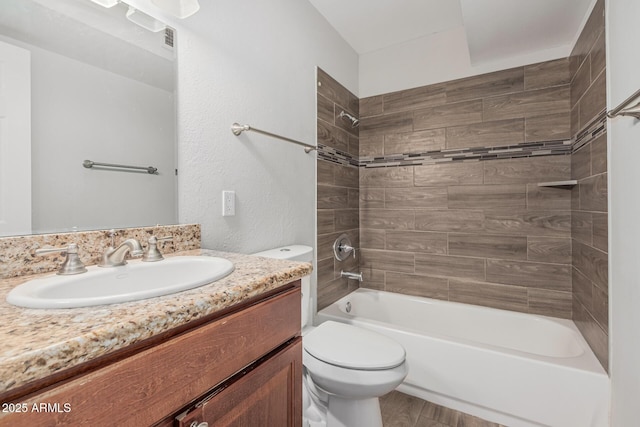 3741 W Poinsettia Dr, Phoenix, AZ 85029 - full bath featuring vanity, toilet, and shower / tub combination