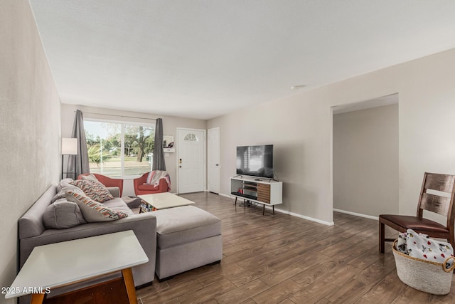 3741 W Poinsettia Dr, Phoenix, AZ 85029 - living area with wood finished floors and baseboards