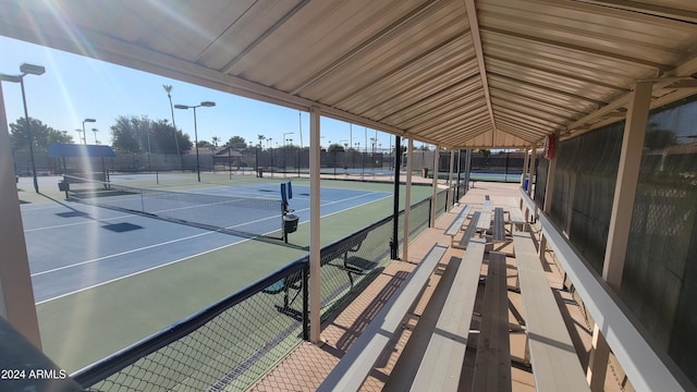 view of tennis court