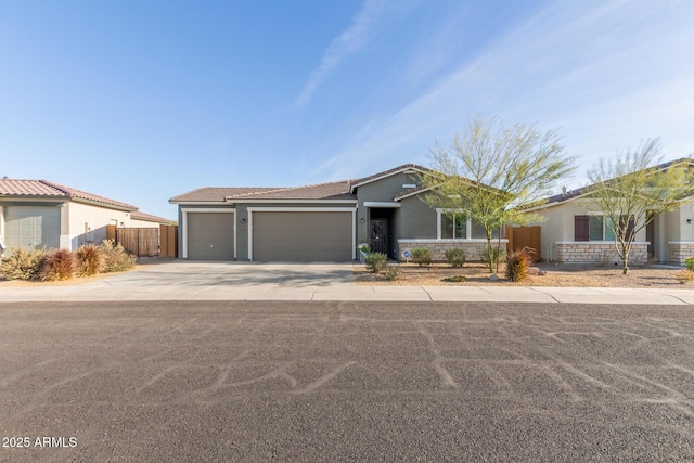 ranch-style house with a garage