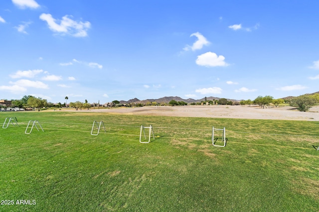 6145 E Snowdon St, Mesa, AZ 85215 - view of yard featuring an area for soccer and a mountain view