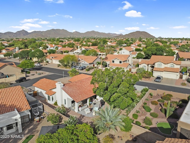 6145 E Snowdon St, Mesa, AZ 85215 - aerial perspective of suburban area featuring a mountainous background