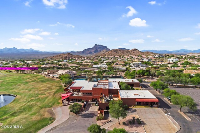 6145 E Snowdon St, Mesa, AZ 85215 - aerial view of residential area featuring a golf course and a water and mountain view