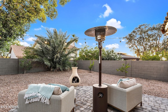 6145 E Snowdon St, Mesa, AZ 85215 - fenced backyard with a patio area