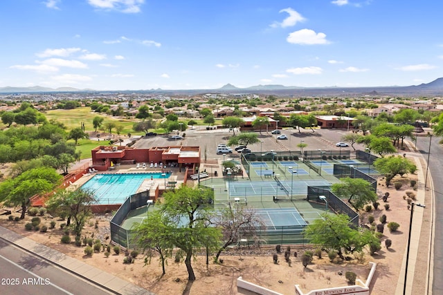 6145 E Snowdon St, Mesa, AZ 85215 - aerial view of mountains and a pool area