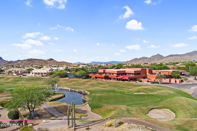 6145 E Snowdon St, Mesa, AZ 85215 - view of home's community with a water and mountain view and view of golf course