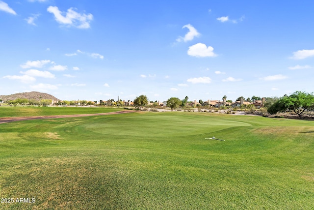 6145 E Snowdon St, Mesa, AZ 85215 - view of home's community featuring view of golf course, a lawn, and a mountain view