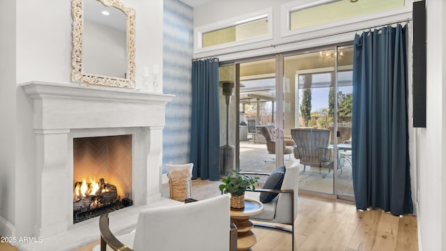 dining space featuring light hardwood / wood-style flooring