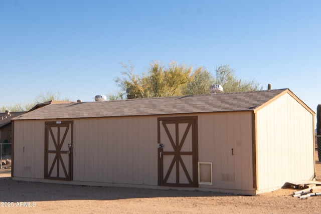 view of outbuilding