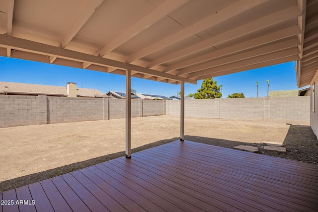 3114 W Villa Maria Dr, Phoenix, AZ 85053 - wooden deck with a fenced backyard