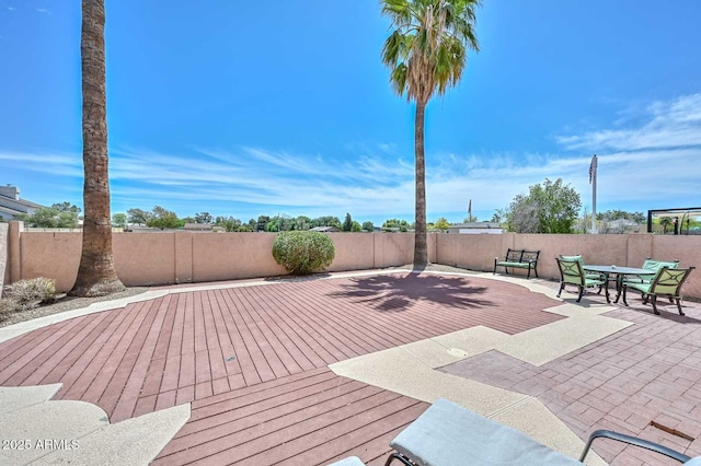 18807 N 42nd Ave, Glendale, AZ 85308 - deck featuring a fenced backyard and a patio area