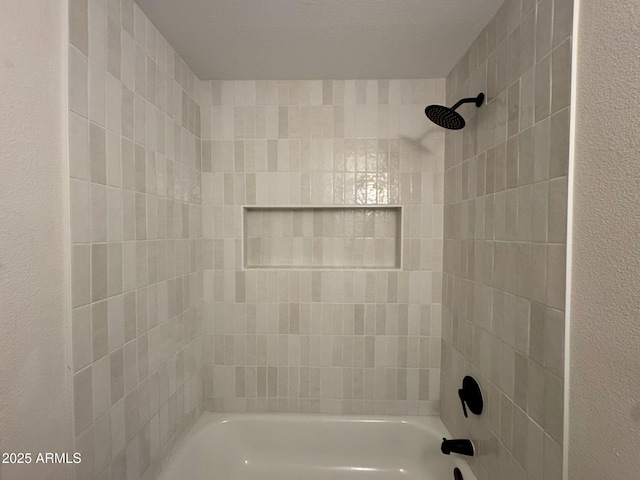bathroom featuring bathtub / shower combination