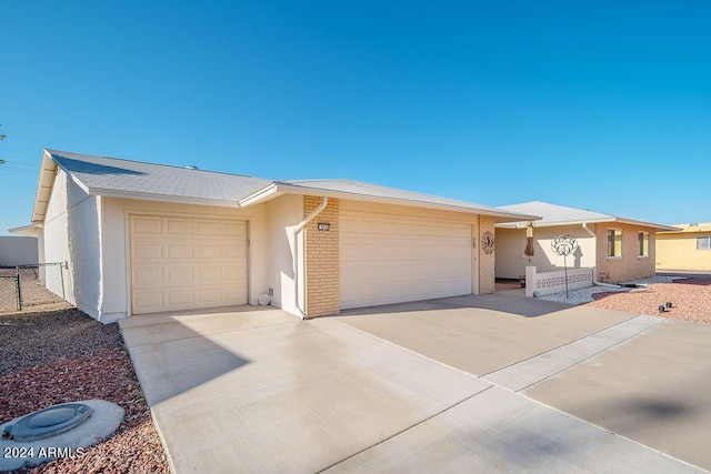 ranch-style house with a garage