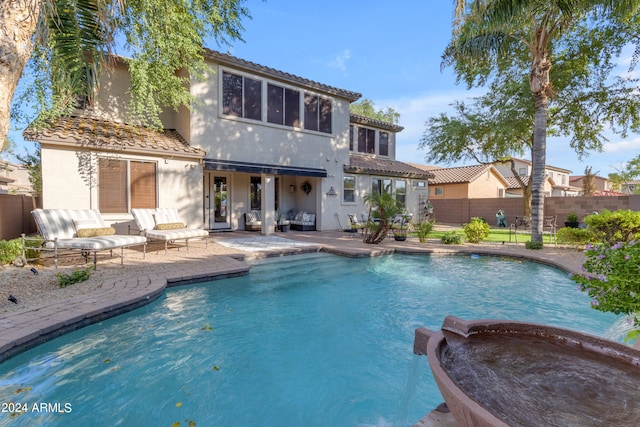 view of pool with a patio