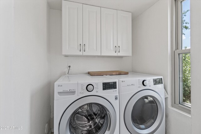 18206 N 45th Ave, Glendale, AZ 85308 - laundry area featuring washing machine and clothes dryer and cabinet space