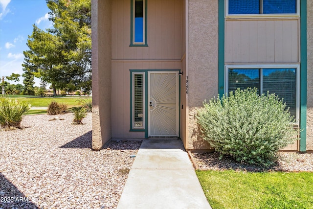 18206 N 45th Ave, Glendale, AZ 85308 - doorway to property featuring stucco siding