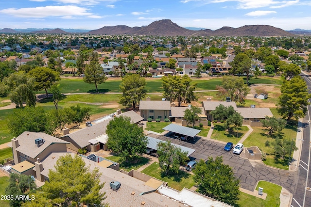 18206 N 45th Ave, Glendale, AZ 85308 - aerial view of residential area featuring mountains and a golf club