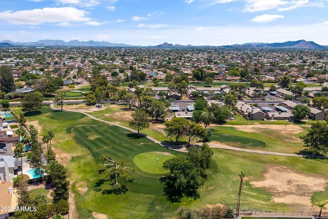 18206 N 45th Ave, Glendale, AZ 85308 - aerial view of residential area with a golf club and mountains