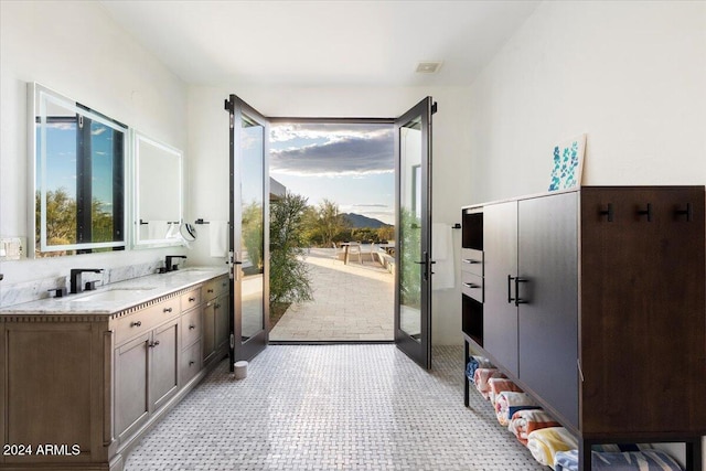 bathroom featuring vanity