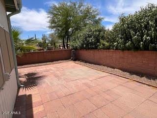 view of patio / terrace featuring a fenced backyard