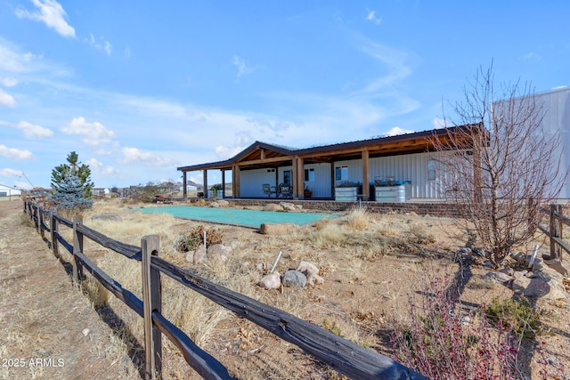 view of back of property