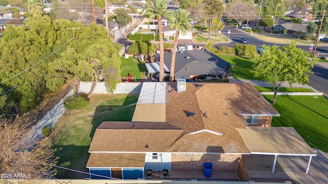 birds eye view of property featuring a residential view