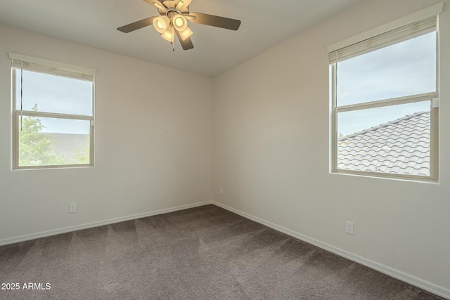 4090 E Bethena St, Gilbert, AZ 85295 - unfurnished room with baseboards, ceiling fan, and carpet floors