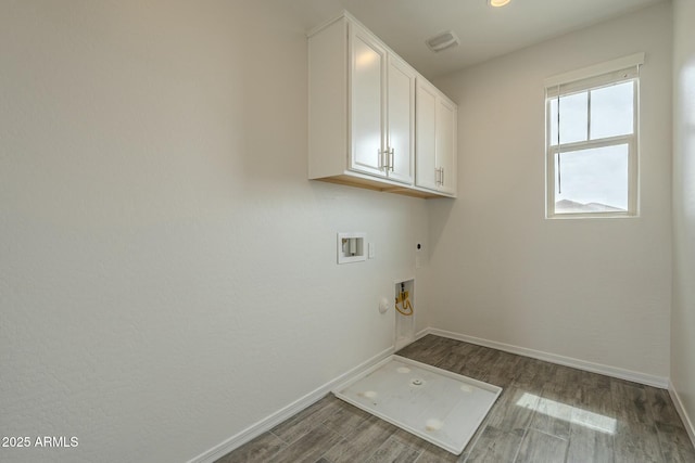 4090 E Bethena St, Gilbert, AZ 85295 - laundry area with washer hookup, hookup for an electric dryer, visible vents, cabinet space, and gas dryer hookup