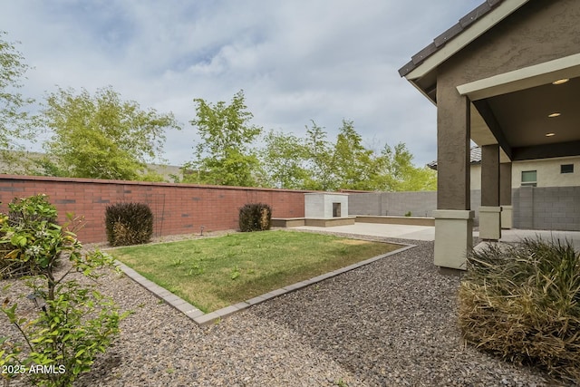 4090 E Bethena St, Gilbert, AZ 85295 - view of yard featuring a fenced backyard and a patio
