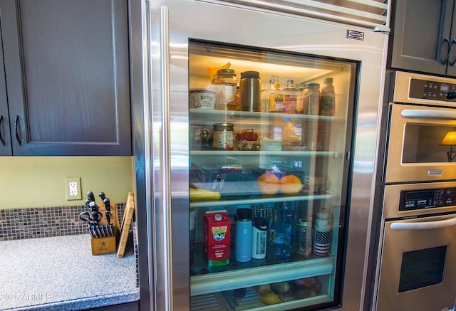 room details with stainless steel appliances