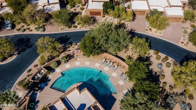 birds eye view of property