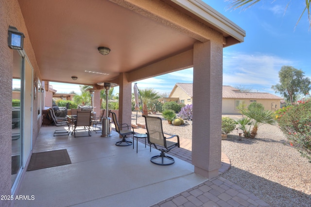 view of patio / terrace featuring outdoor dining space