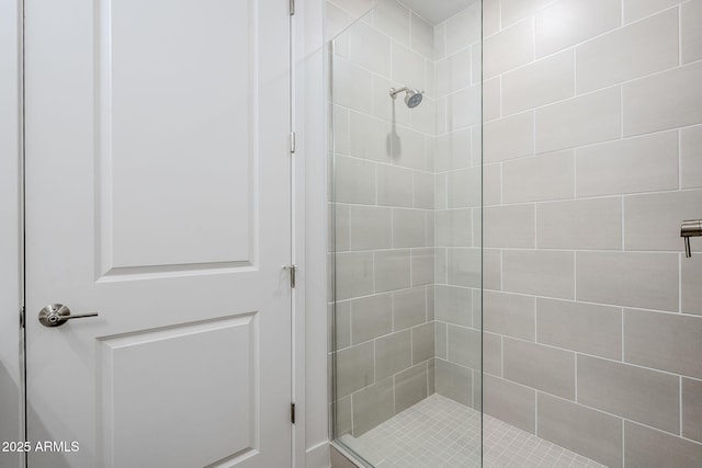 bathroom with walk in shower