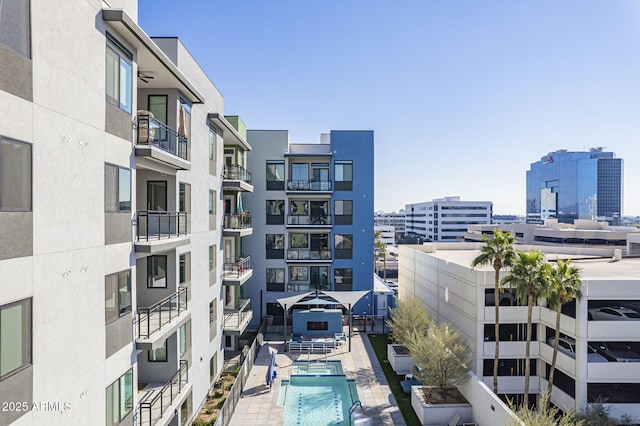 exterior space featuring a community pool