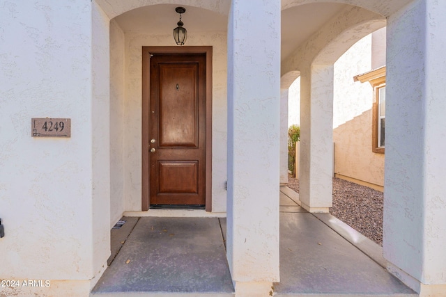 view of property entrance