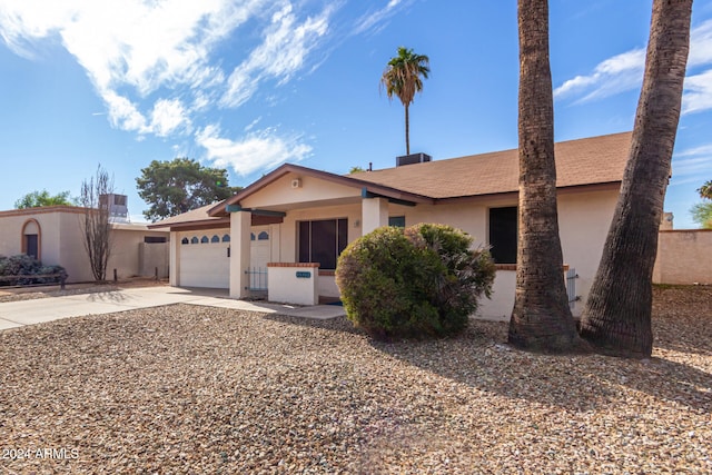 ranch-style house with a garage